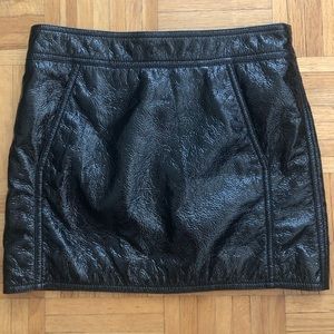Saint Laurent YSL Skirt Patent Leather Size XS